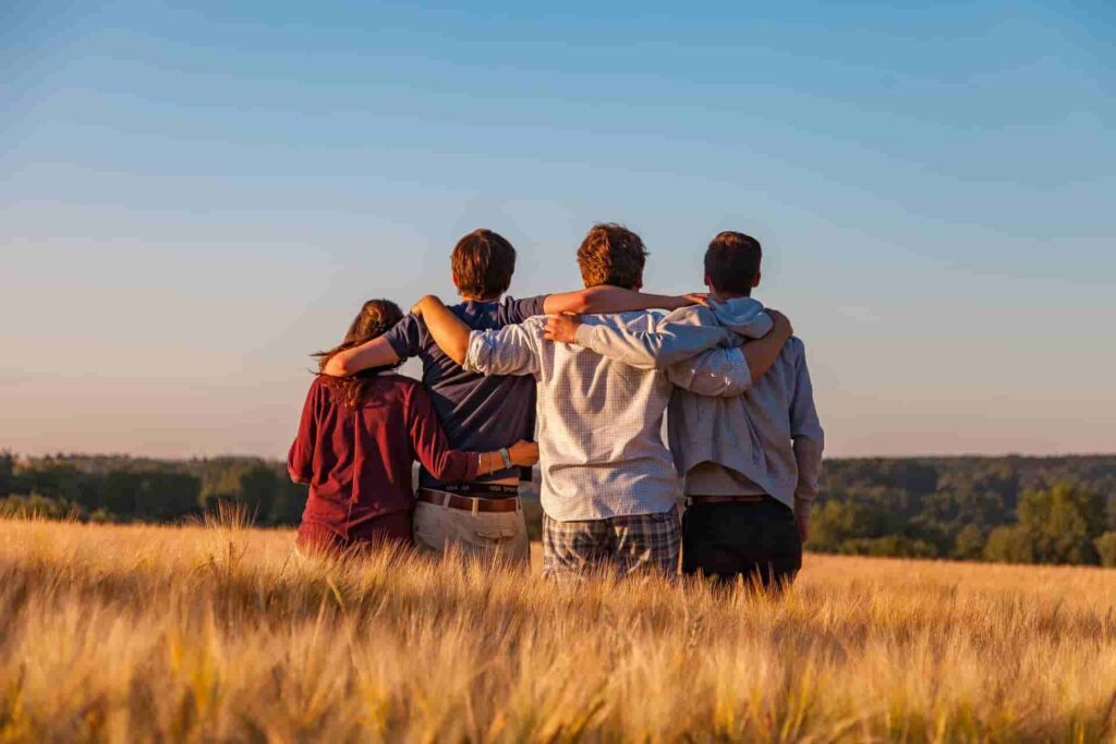 An image of a support group, seeking relapse prevention