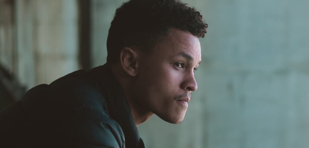 man deep in thought representing signs of fentanyl use