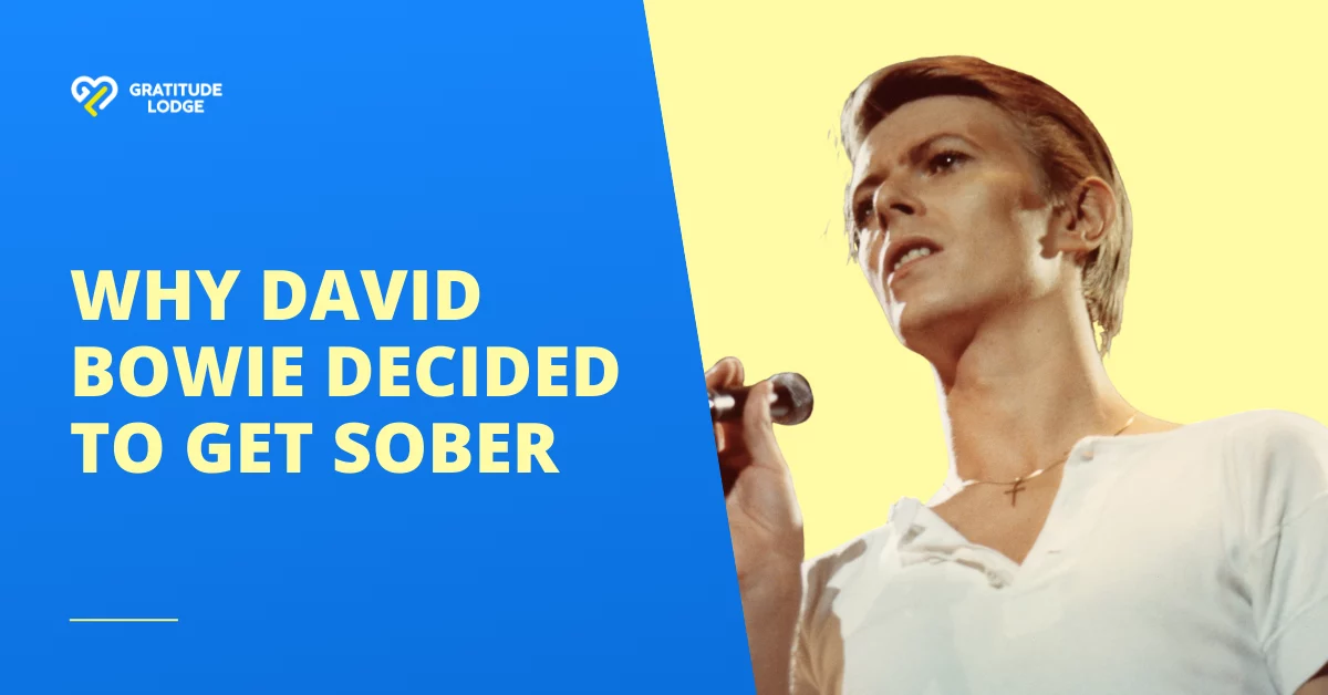 An image of david bowie and why he got sober