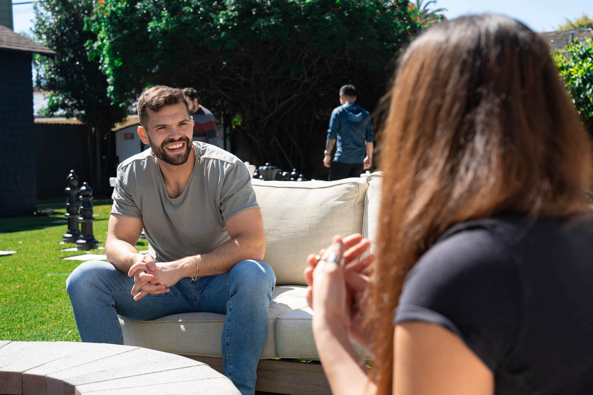 an image of clients at Gratitude Lodge's 12-step program orange county